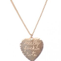 In God We Trust "Sweet Nothings" necklaces ($40 each).