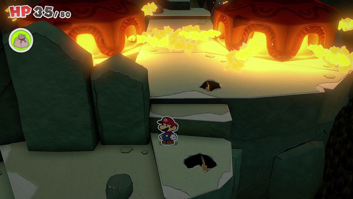 Paper Mario: The Origami King guide – Earth Vellumental Temple collectibles locations