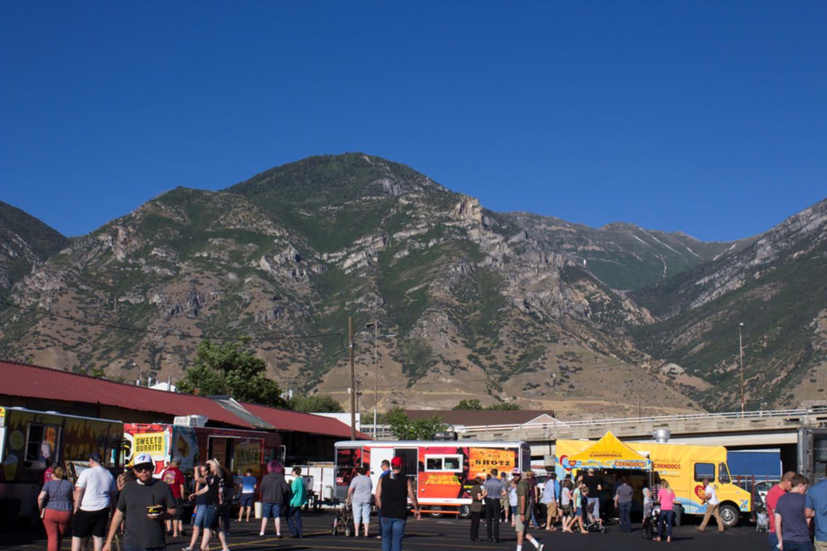 The scene at a food truck roundup in Provo earlier this summer. Dave Ramsey answers a question from a recent college graduate who would like to own mobile food vending company on if he should pay off his student loans first.
