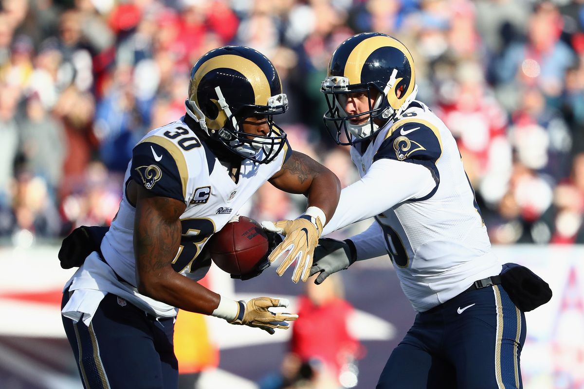 Los Angeles Rams QB Jared Goff and RB Todd Gurley