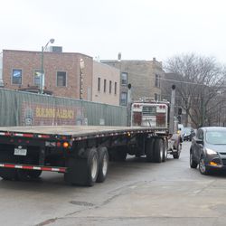 12:18 p.m. Truck has the right of way over a car on Waveland - 