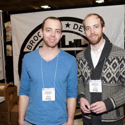 Brothers McClure from McClure Pickles sampled their pickles, new pickle potato chips, and bloody Mary mix.