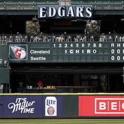 SEATTLE, WASHINGTON - AUGUST 27: A general view of the outfield prior to the Mariners Hall of Fame pregame ceremony for Ichiro Suzuki prior to the game between the Cleveland Guardians and the Seattle Mariners at T-Mobile Park on August 27, 2022 in Seattle, Washington.