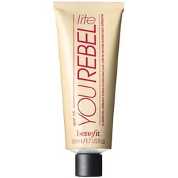 <b>Benefit</b> You Rebel Lite Tinted Moisturizer SPF 15, <a href="http://www.benefitcosmetics.com/product/view/you-rebel-lite">$30</a>