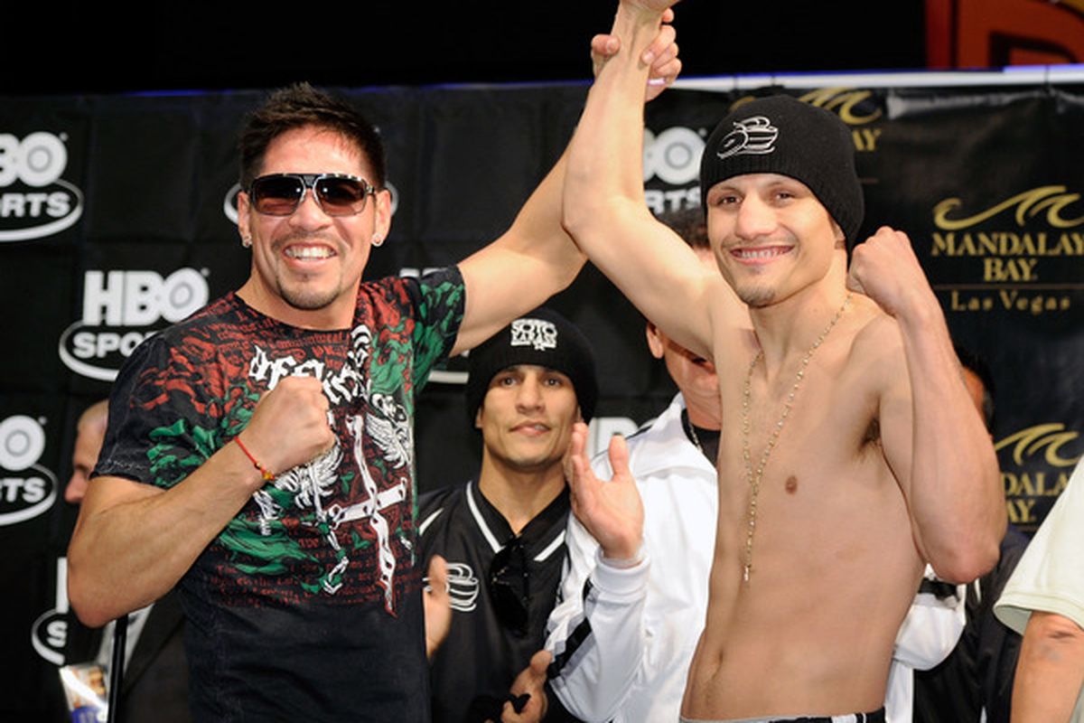 Antonio Margarito (left) has agreed to fight Miguel Cotto in December. (Photo by Ethan Miller/Getty Images)