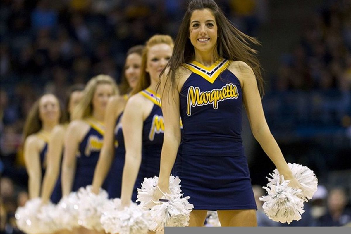 West Virginia is apparently in the 19th century because there are no pictures of last night's game available yet. Here's a picture of our dance team instead.