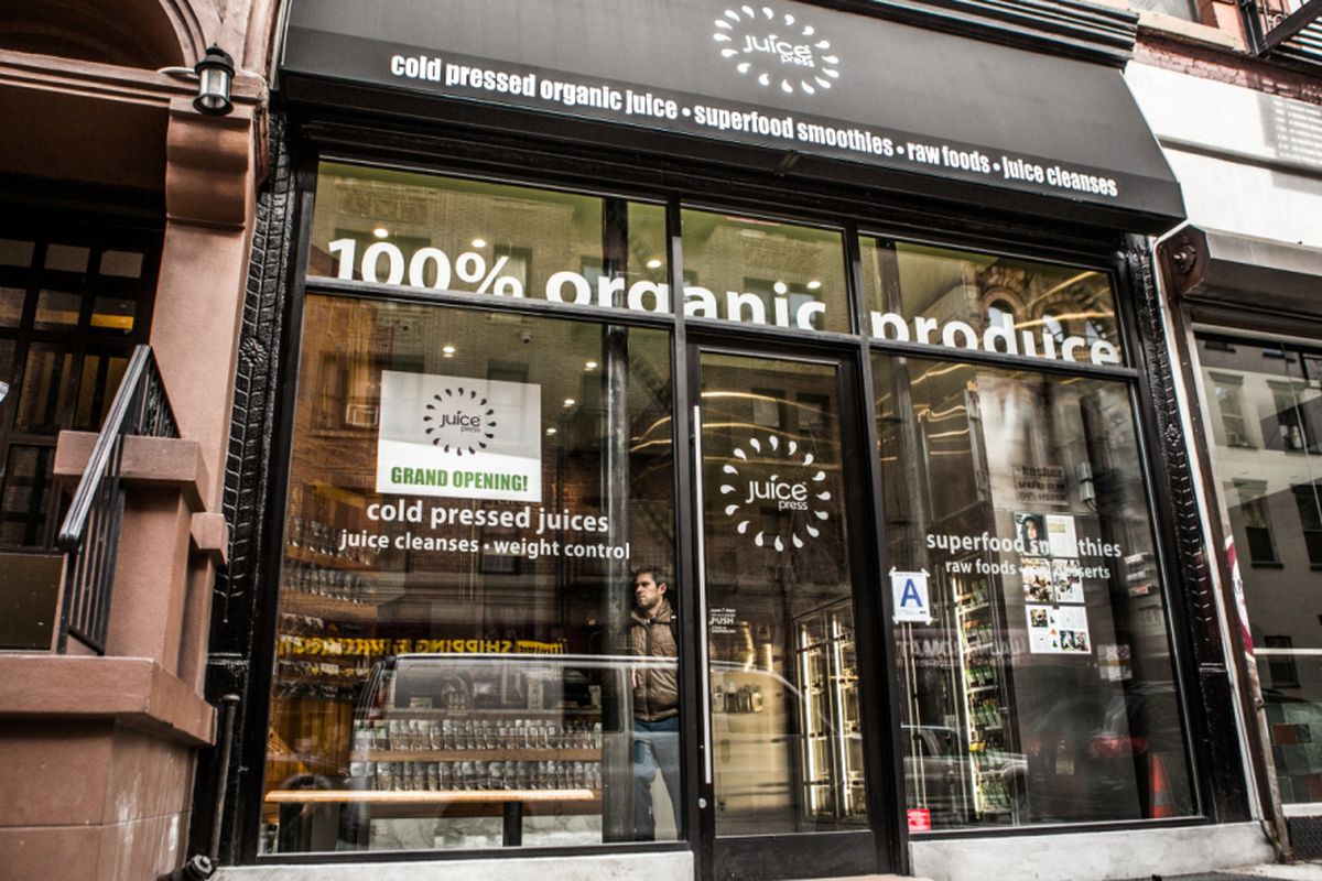 A Juice Press storefront in New York