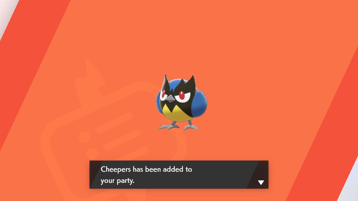 Cheepers the bird in Pokémon Sword and Shield