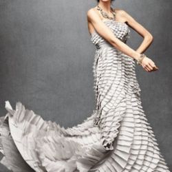 Pleated Fantasy Gown. $3,600, at <a href="http://www.bhldn.com" rel="nofollow">BHLDN</a>