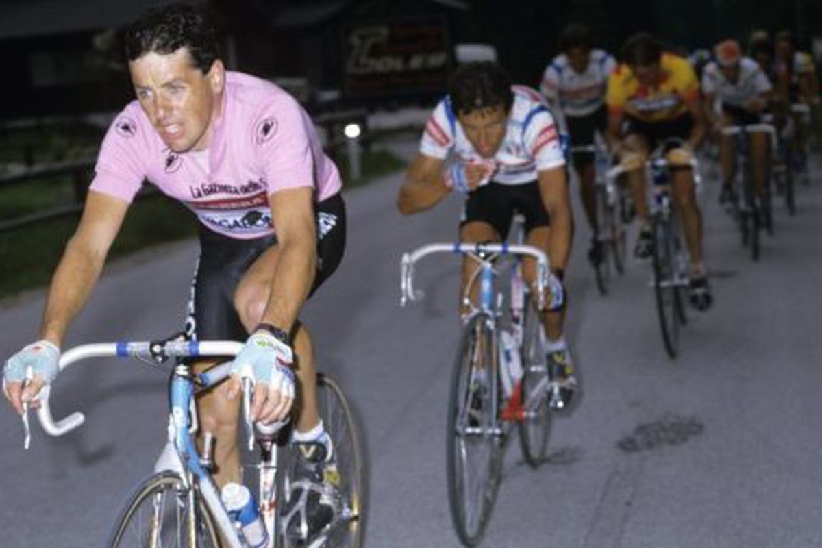 Giro d'Italia 1987 - Stephen Roche in the maglia rosa