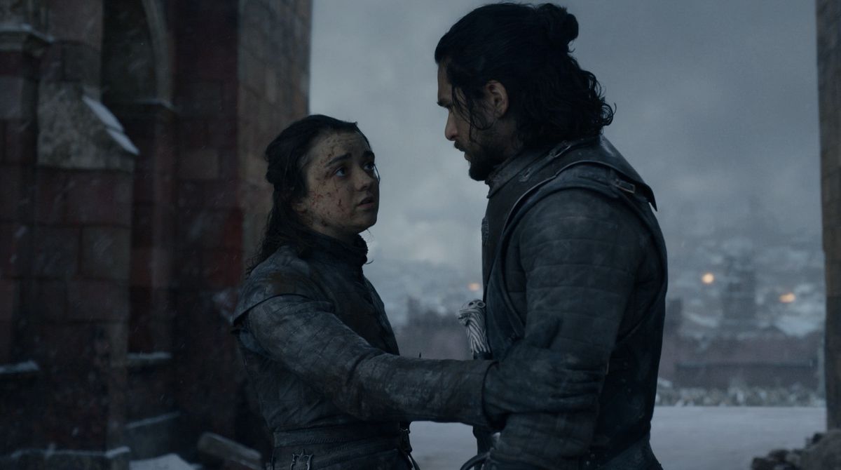 Game of Thrones S08E06 Arya and Jon