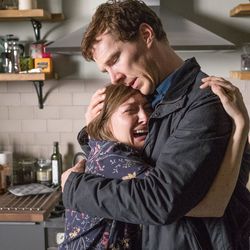 Kelly Macdonald as Julie Lewis and Benedict Cumberbatch as Stephen Lewis in "The Child in Time," which airs April 1 on PBS.