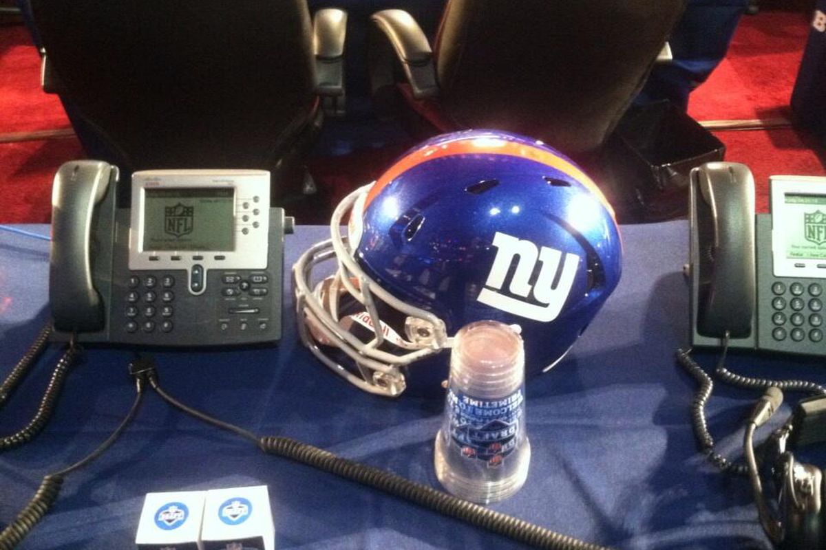 The New York Giants draft table