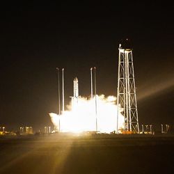 Northrop Grumman's Cygnus spacecraft lifts off the pad bound for the International Space Station from NASA’s Wallops Flight Facility in Virginia on Saturday morning, Nov. 17, 2018. The Stage 2 Castor 30XL Solid Motor is made in Utah in Promotory, and is made especially for the Antares vehicle. The space craft is taking 7,400 pounds of cargo to the International Space Station.