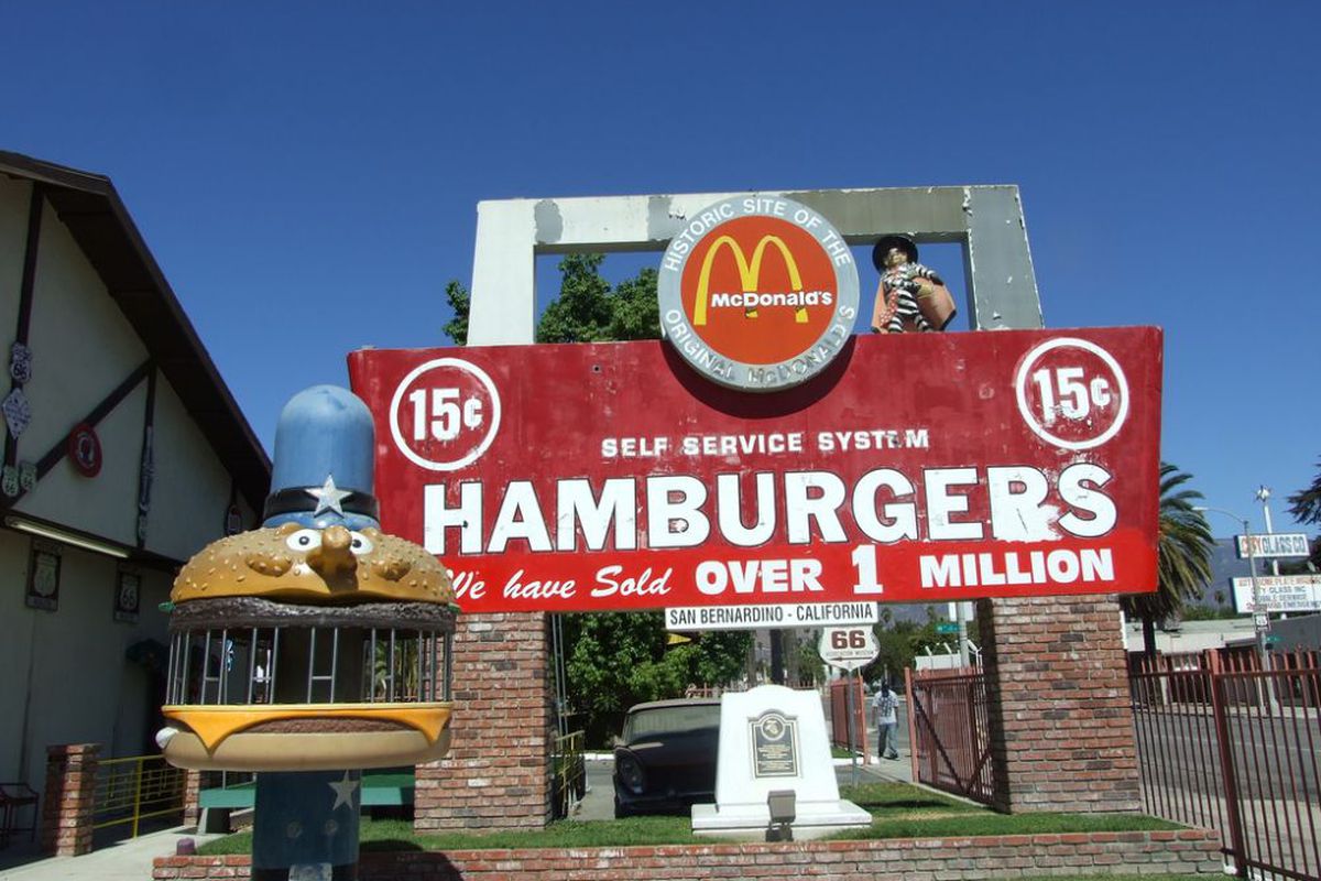 The world's first McDonald's, San Bernadino, CA. 