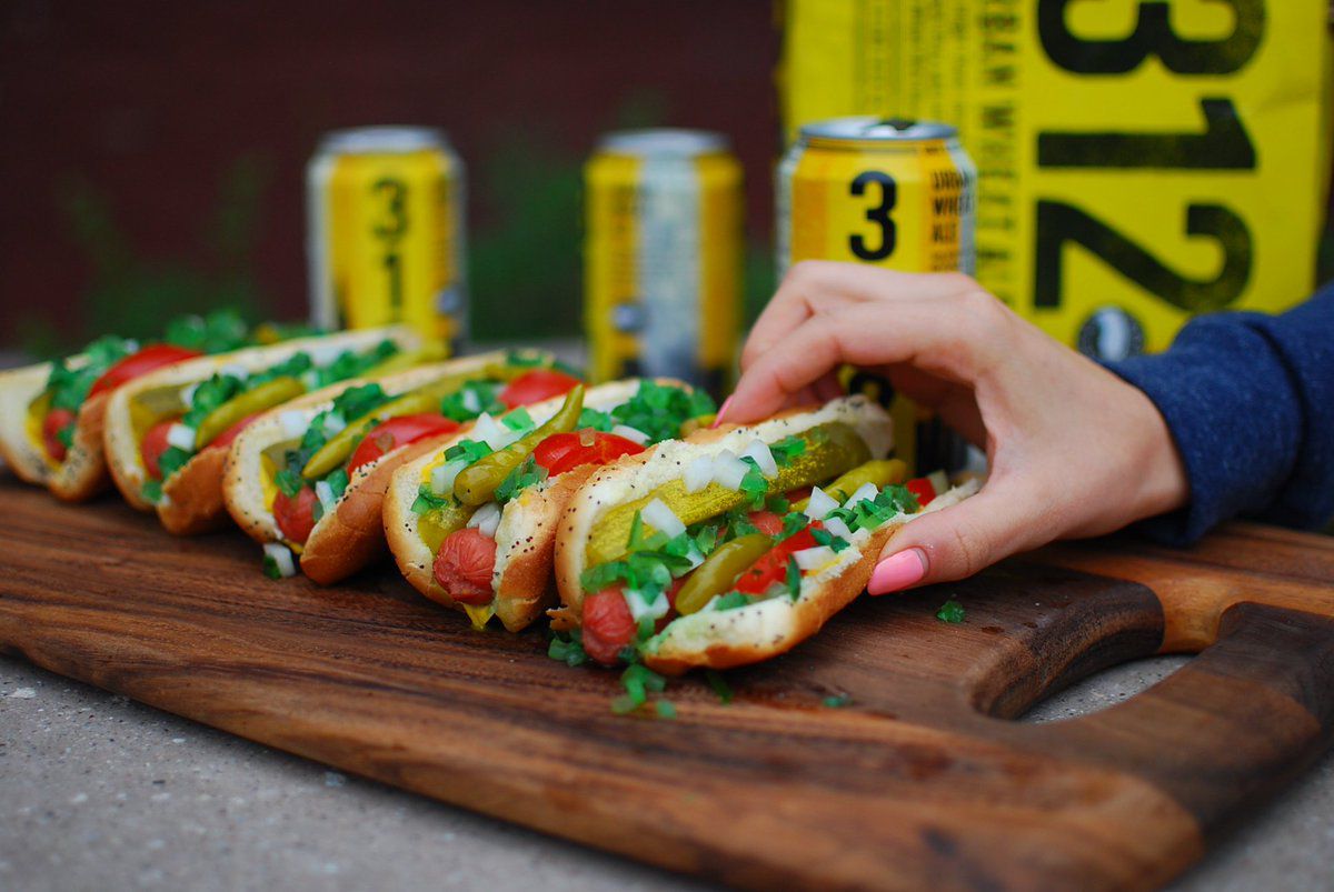 One of London’s best hot dogs is the Chicago-style hot dog at Goose Island Brewpub in Shoreditch