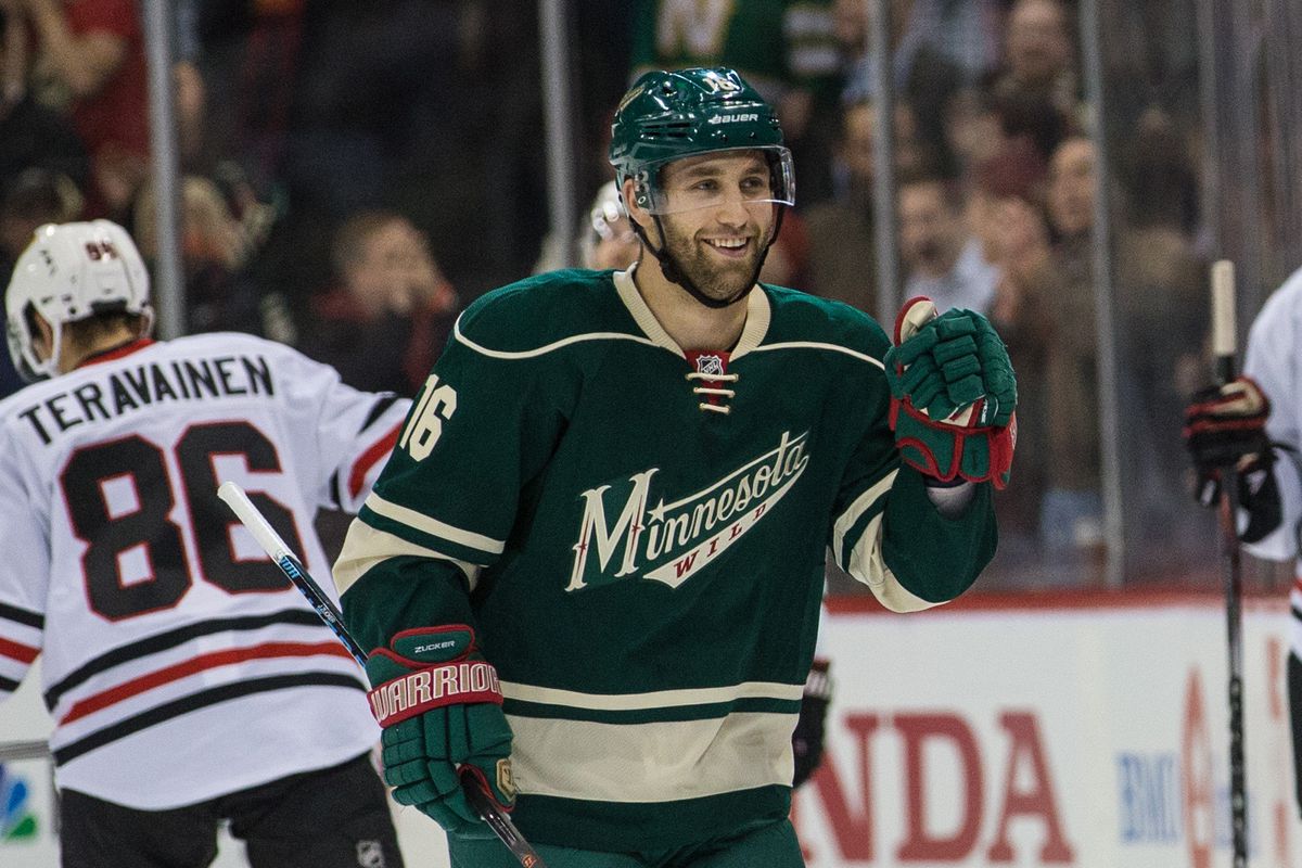 Jason Zucker was the story for the Wild, who clinched a playoff spot.