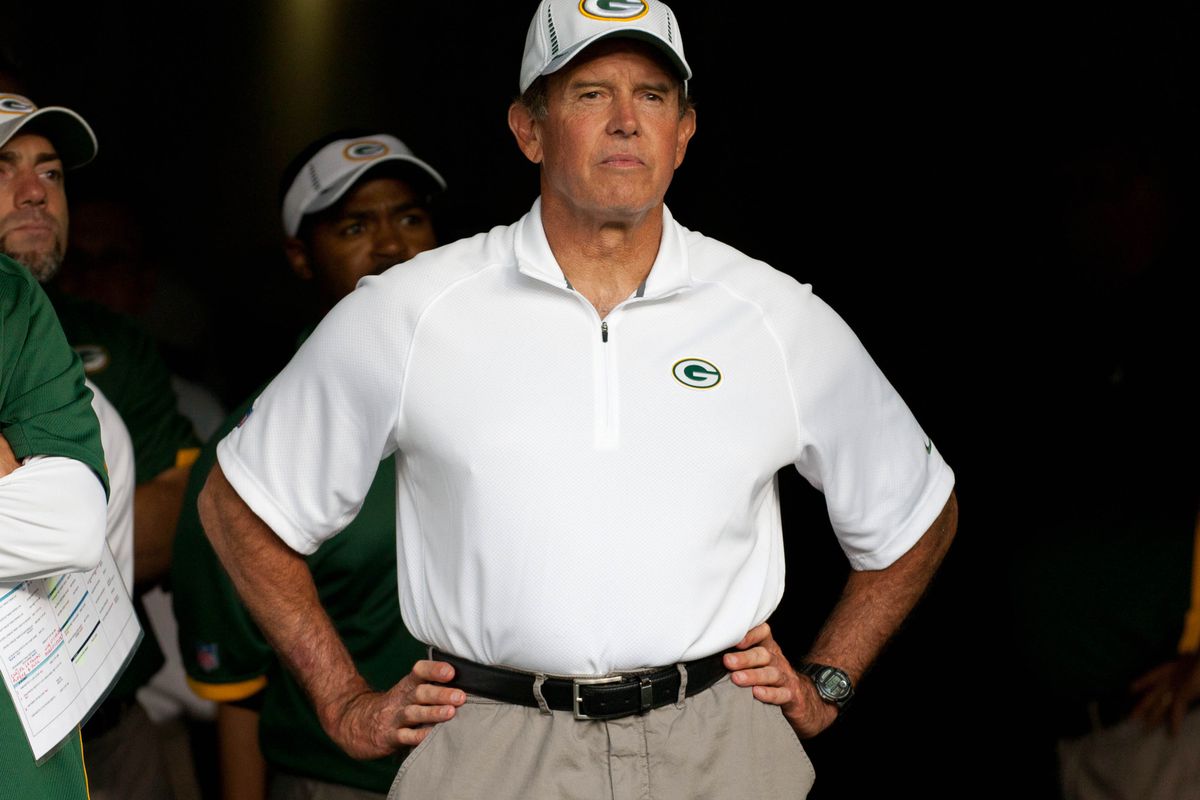 August 3, 2012; Green Bay, WI, USA; Green Bay Packers defensive coordinator Dom Capers looks on prior to the Family Night scrimmage at Lambeau Field in Green Bay, WI. Mandatory Credit: Jeff Hanisch-US PRESSWIRE