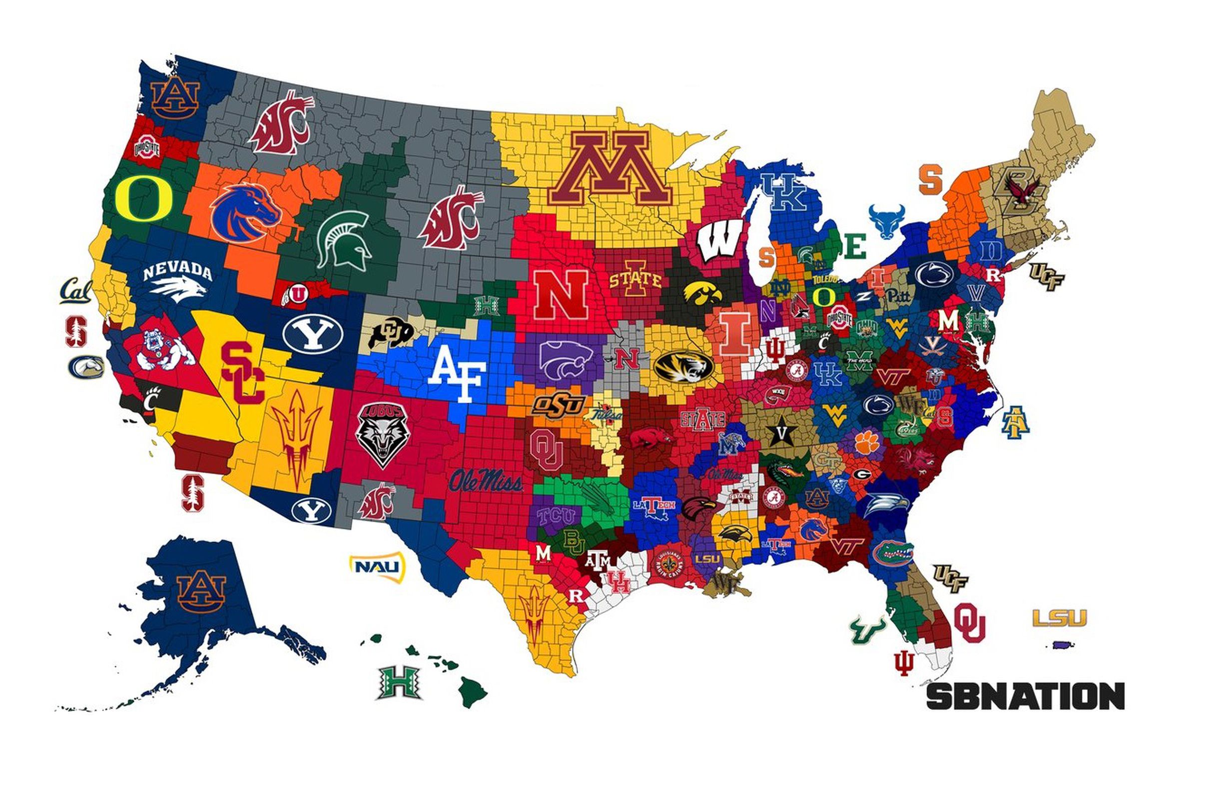 College Football Rankings Top 25 Coaches Poll Updated  A Sea Of Blue