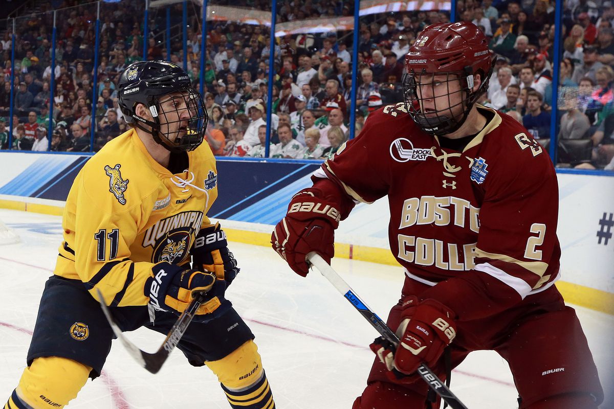 NCAA Hockey: Frozen Four-Quinnipiac vs Boston College