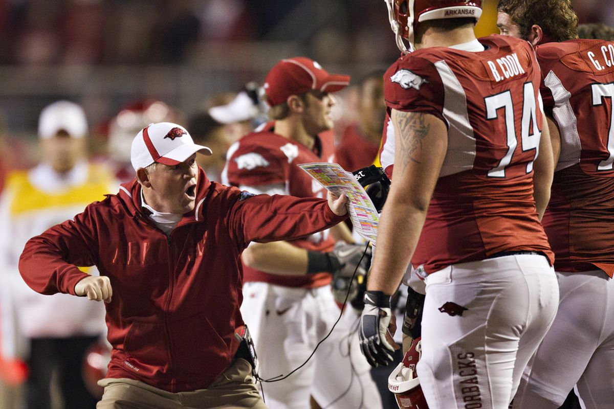 Bobby Petrino will try to demonstrate his offensive jujitsu against Mississippi State this weekend.