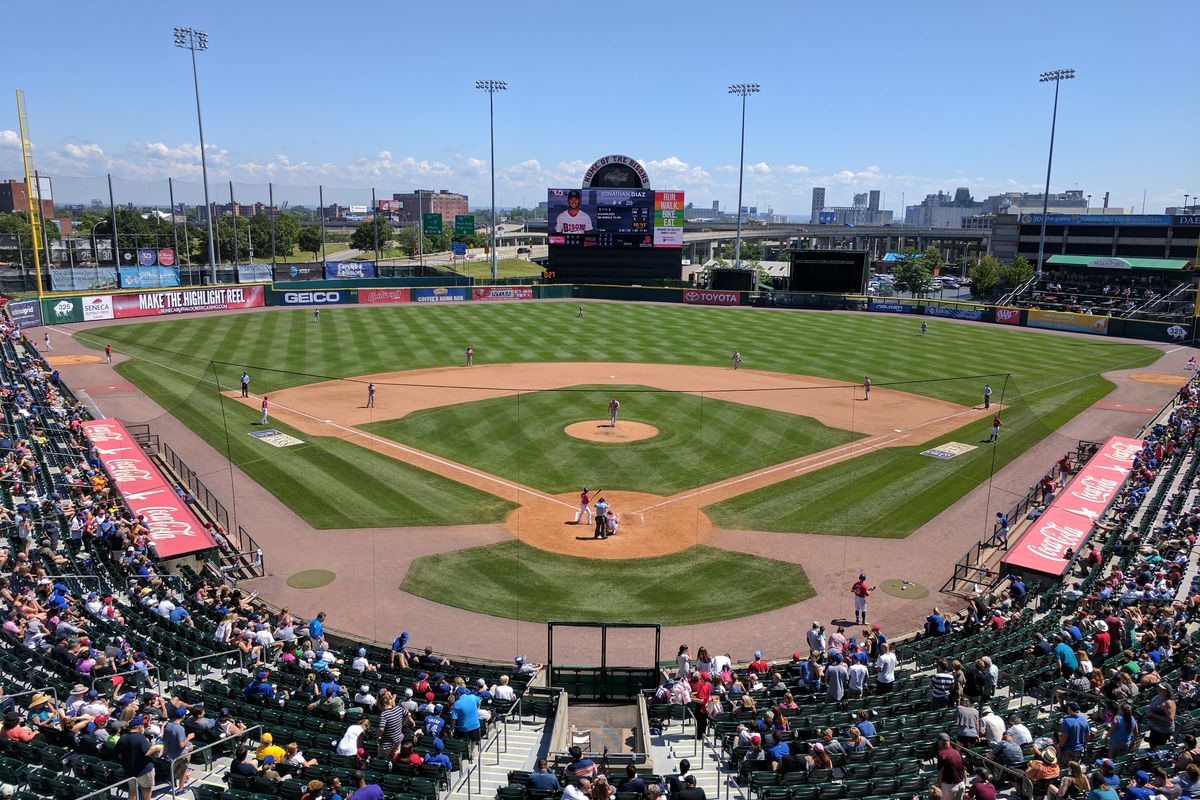 A Buffalo Bisons game at Sahlen Field (formerly Coca-Coal Field) in Buffalo, NY.