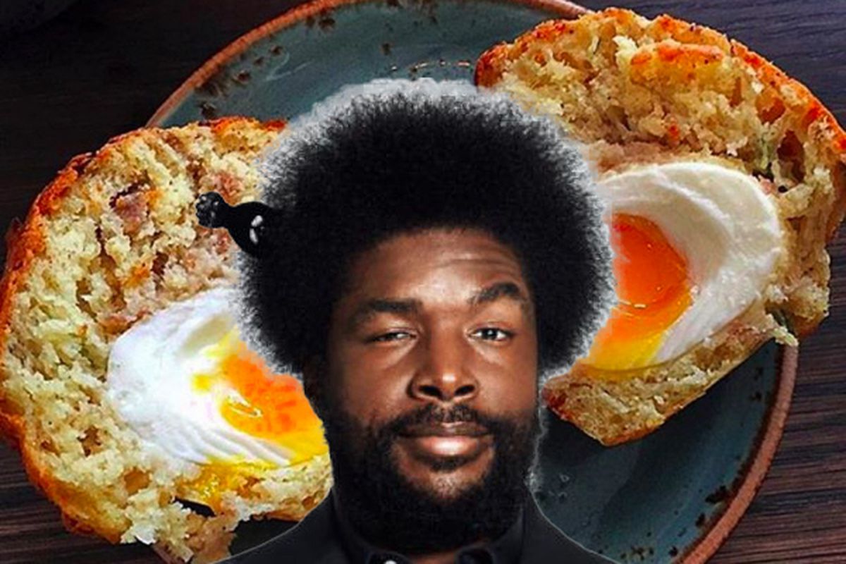Questlove and his muffin shot.