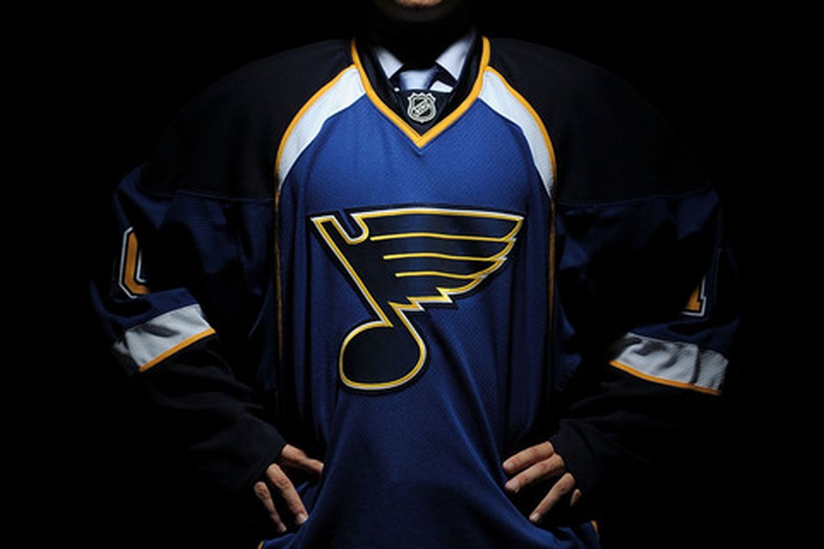 LOS ANGELES, CA - JUNE 25:  Vladimir Tarasenko, drafted 16th overall by the St. Louis Blues, poses for a portrait during the 2010 NHL Entry Draft at Staples Center on June 25, 2010 in Los Angeles, California.  (Photo by Harry How/Getty Images)