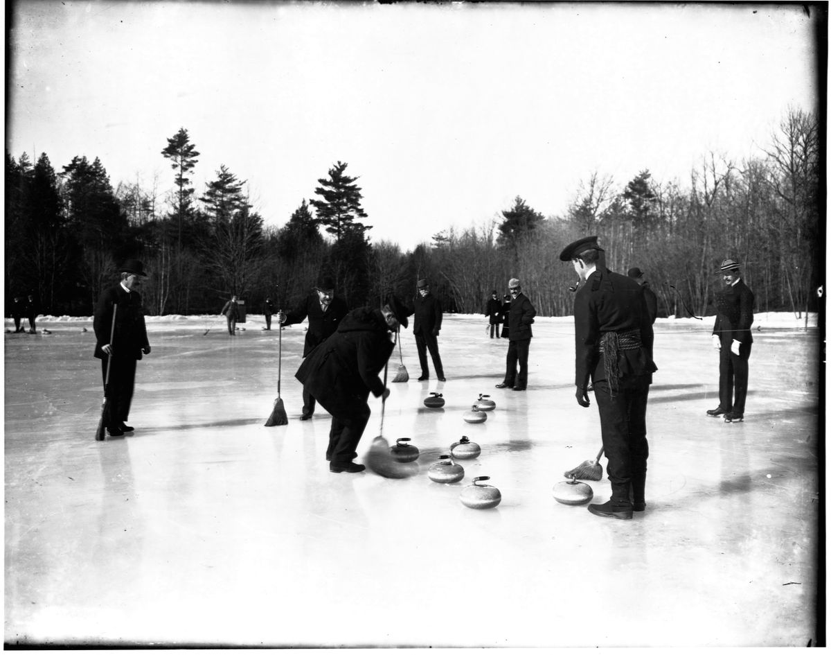 Curling on Jamaica Pond