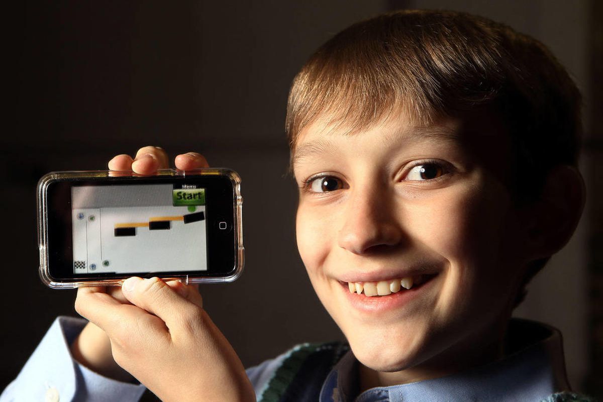 This file photo shows 14-year-old Robert Nay, who invented the Bubble Ball app. Nay has teamed up with Thanksgiving Point to release a new app titled "Bubble Ball: Curiosity Edition."