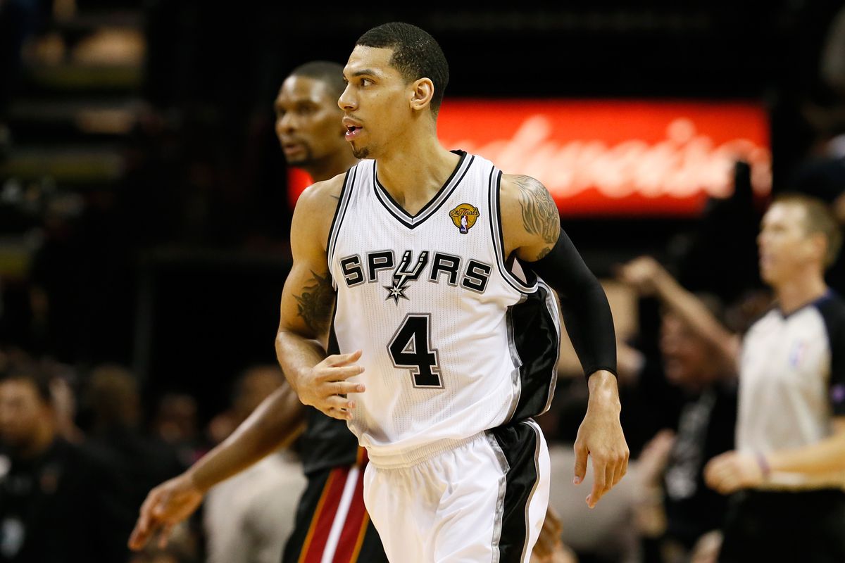 Danny Green reacts during game five of the NBA Finals