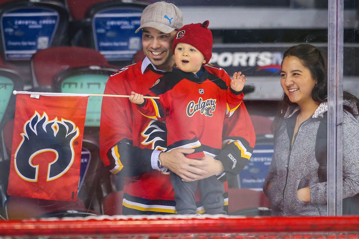 This young Flames fan hadn't been born yet