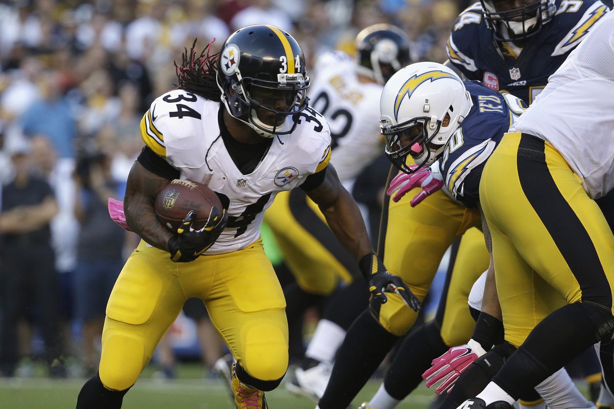 Am I the only one wondering why DeAngelo Williams isn't wearing pink gloves?