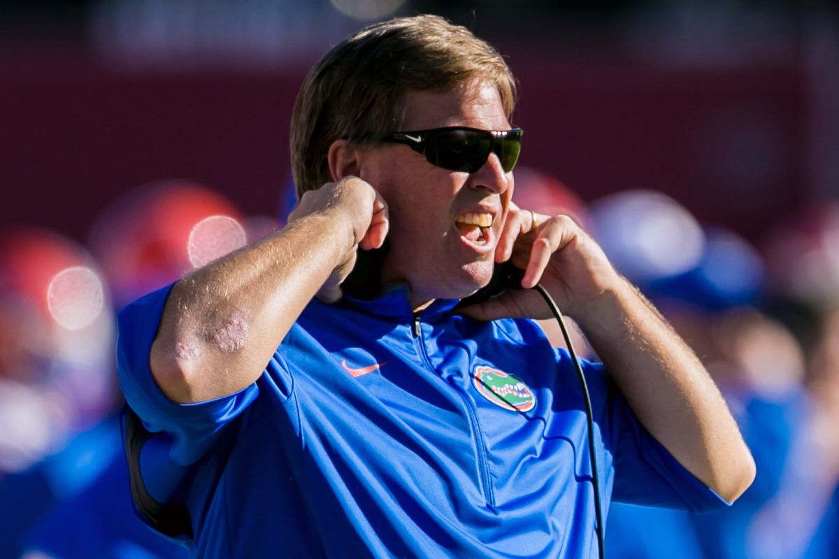 Jim McElwain, looking for the dead fish.