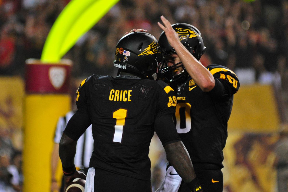 Marion Grice's four touchdowns helped ASU achieve a national ranking. 