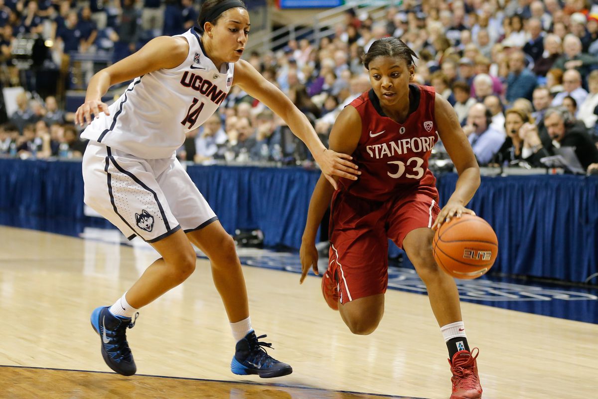 Both Bria Hartley and Amber Orrange had excellent games in a November meeting between UConn and Stanford.