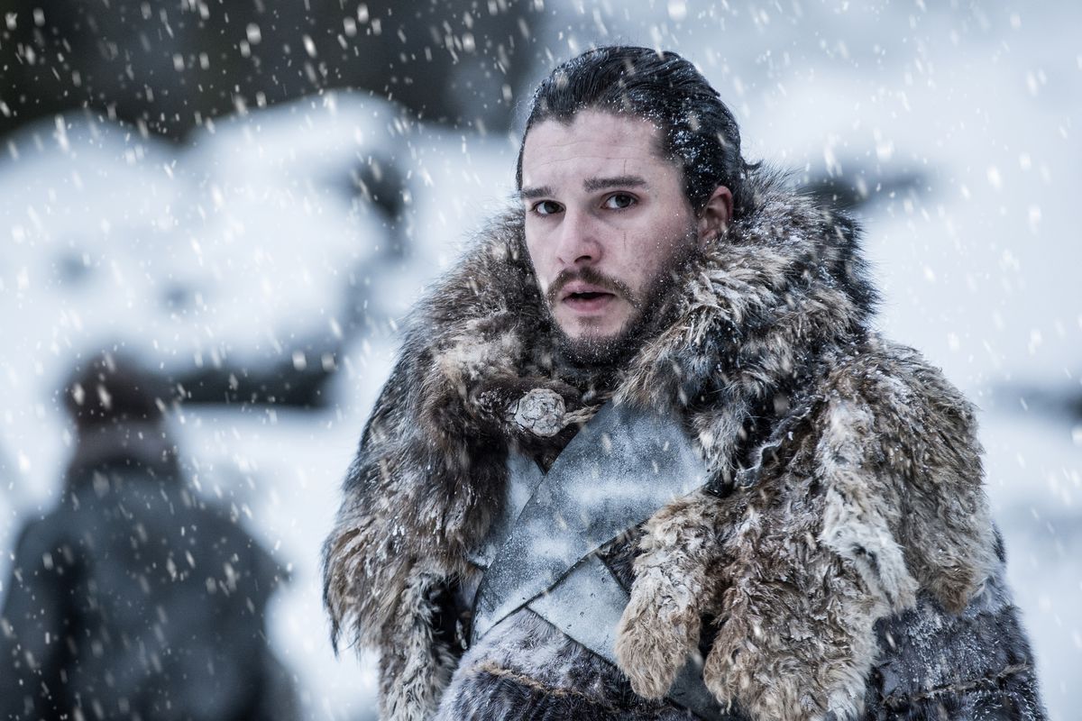 Game of Thrones 706 - Jon Snow in fur coat north of the Wall