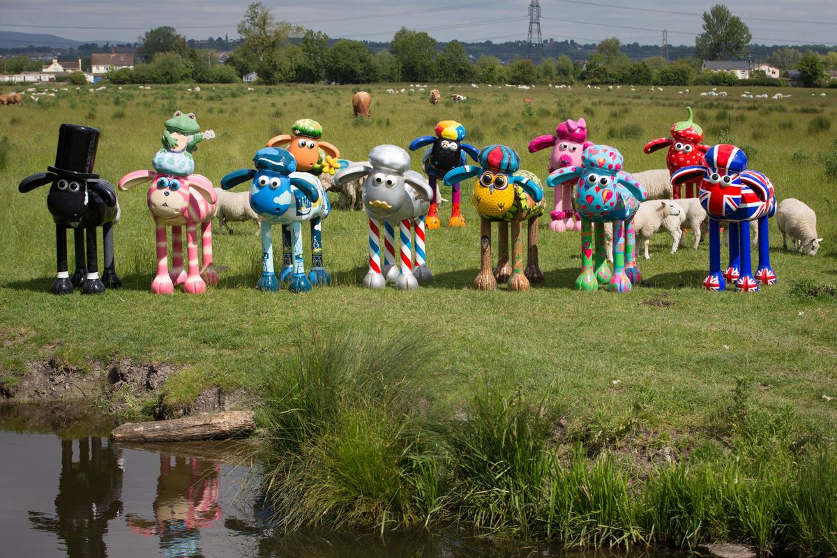 Final Preparations For The Shaun The Sheep City Trail