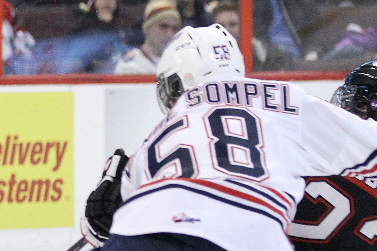 For lack of a better picture, here's Mitchell Vande Sompel, who could be the offensive defenseman prospect the Devils could use in the 2015 NHL Draft.