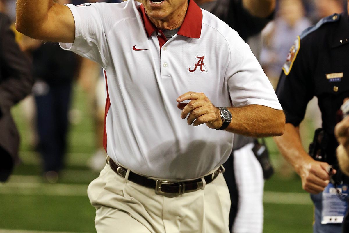 If you have anyone but Nick Saban and the Alabama Crimson Tide at the top of your rankings, then you're wrong.