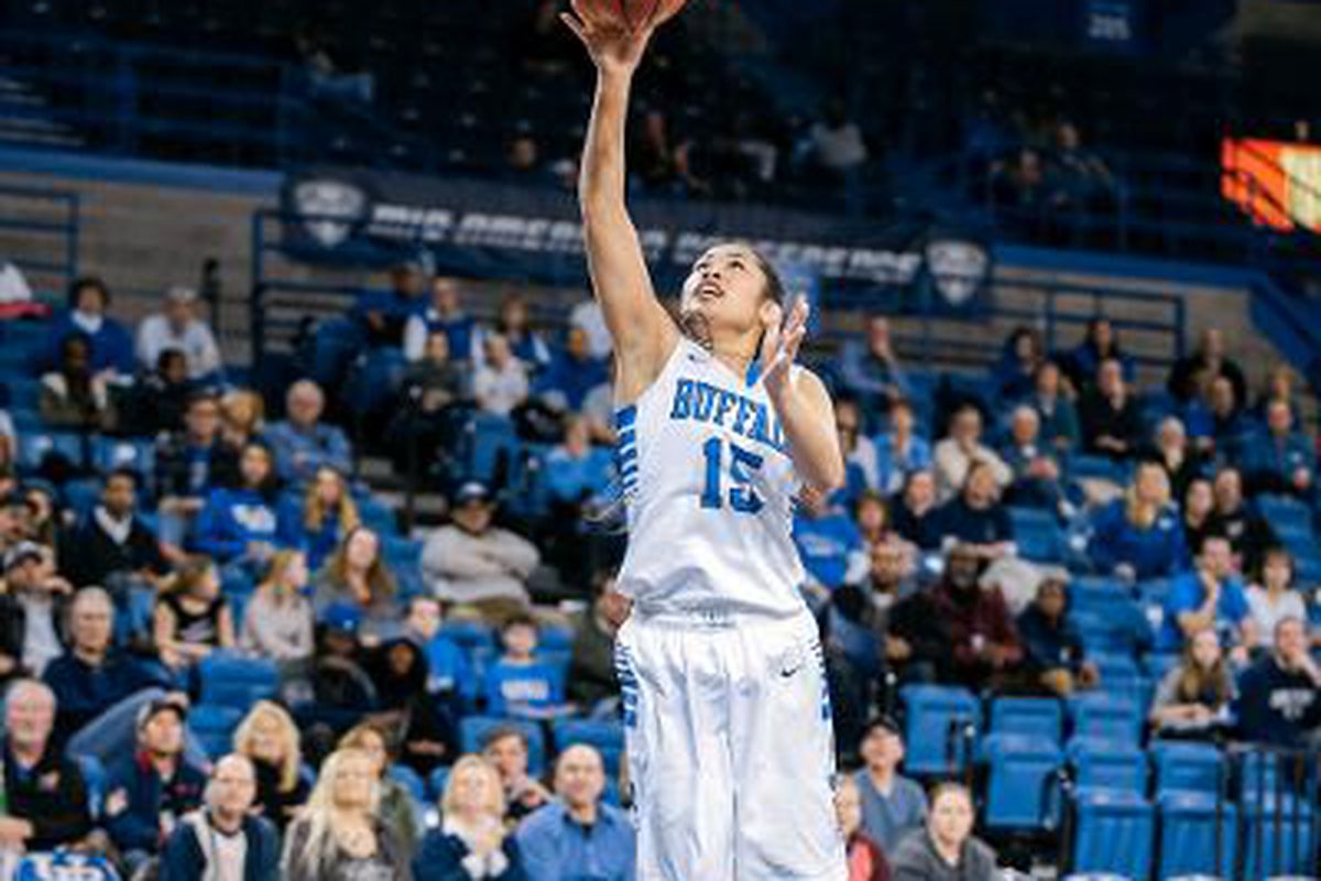 Margeaux Gupilan, pictured here from last season, lead the Bulls with 13 points against the Panthers.