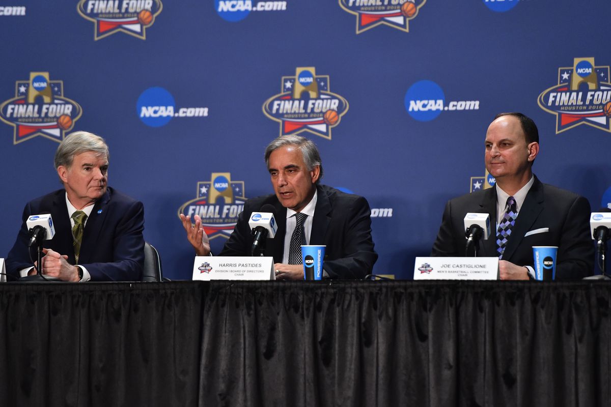 NCAA Basketball: NCAA Basketball: Final Four-Mark Emmert Press Conference