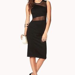 <a href="http://www.forever21.com/Product/Product.aspx?BR=f21&Category=dress_night-out&ProductID=2000126469&VariantID=">Forever21 Asymmetrical mesh midi dress</a>, $27.80