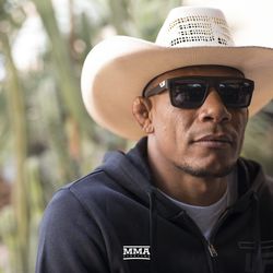 Alex Oliveira poses for a photo at UFC on FOX 29 media day Thursday in Phoenix.