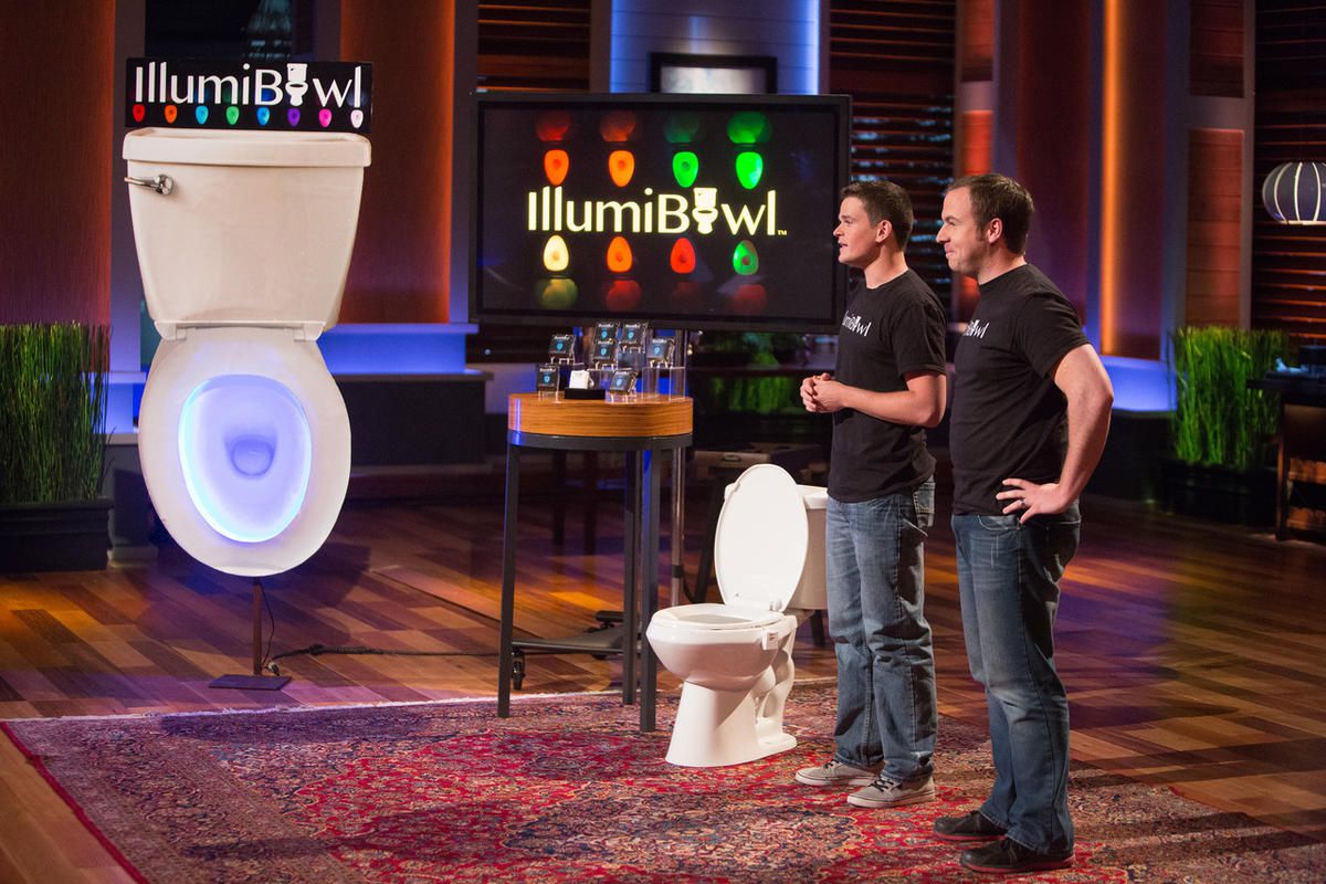Matt Alexander and Michael Kannely pitched IllumiBowl to the panel of investors during Friday's episode of "Shark Tank."