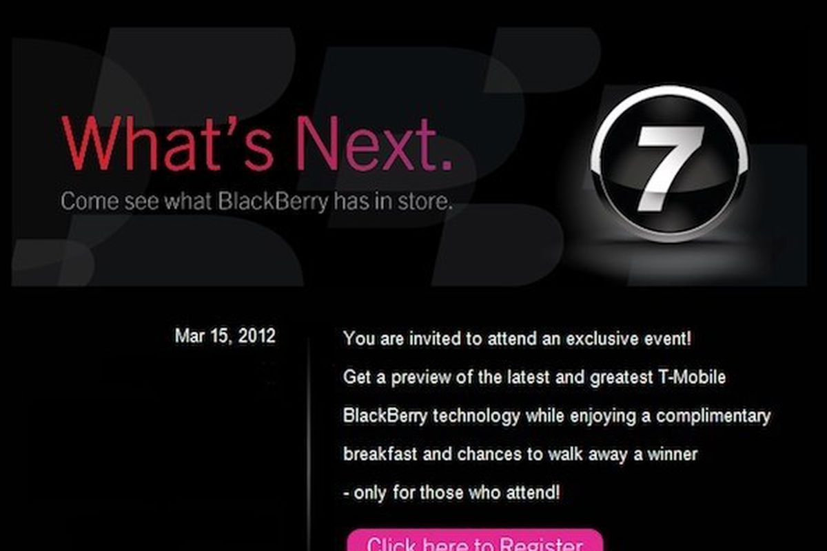 T-mobile blackberry invite