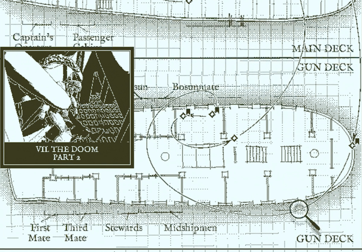 Return of the Obra Dinn - gun deck map