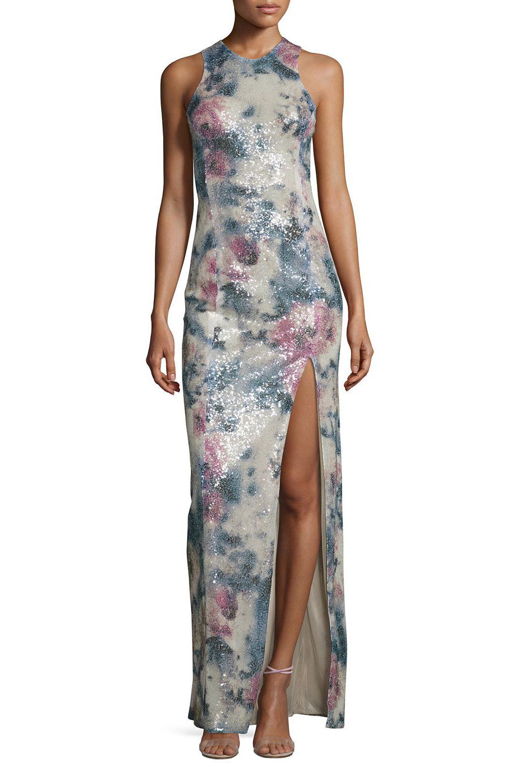 Galvan Desert Rose Sequined Sleeveless Gown, $1,455
