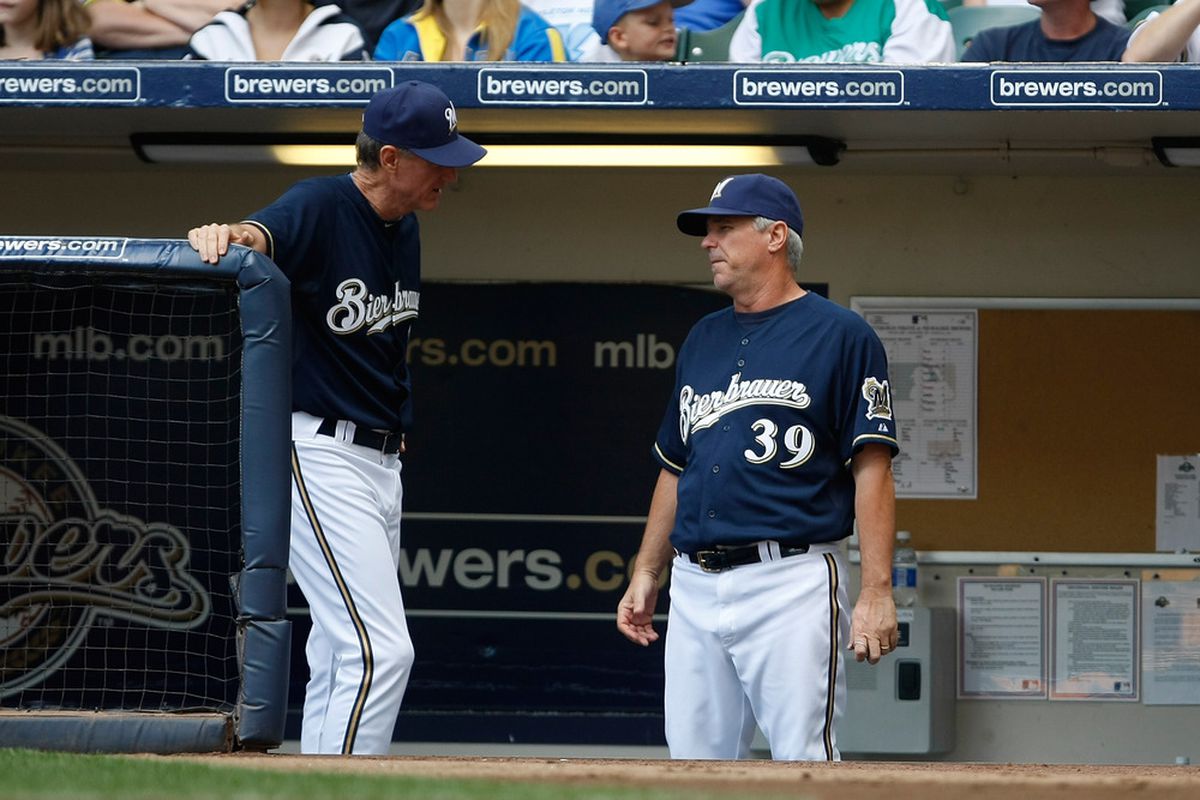 When Ron Roenicke needs help making predictions, he has a whole coaching staff to assist him with ideas.  Of course, it's up to RR to actually use those suggestions.