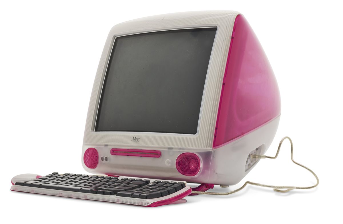 A Strawberry iMac owned by Jimmy Wales in 2001